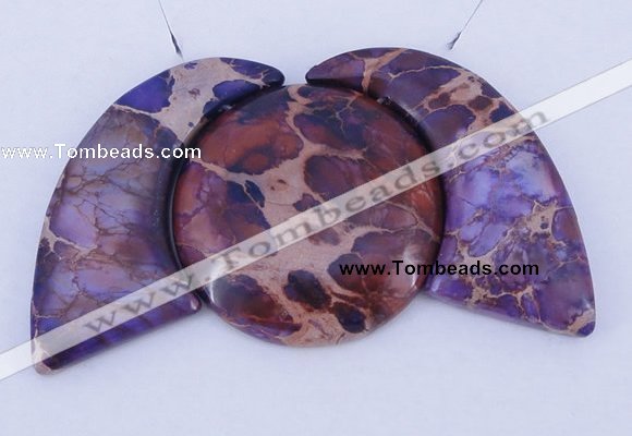 NGP93 Dyed imperial jasper gemstone pendants set jewelry wholesale