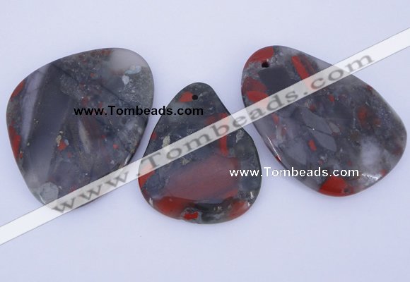 NGP940 5PCS 35-45mm*45-65mm freeform jasper gemstone pendants