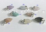 NGP9726 10*16mm bullet-shaped  mixed gemstone pendants wholesale