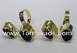 NGR192 10*14mm - 15*20mm oval druzy agate gemstone rings