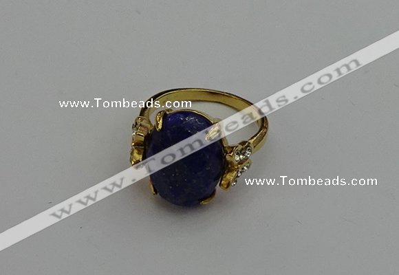 NGR2072 10*15mm faceted oval lapis lazuli gemstone rings