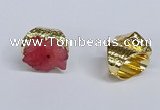 NGR386 18*25mm - 22*28mm freeform druzy agate gemstone rings