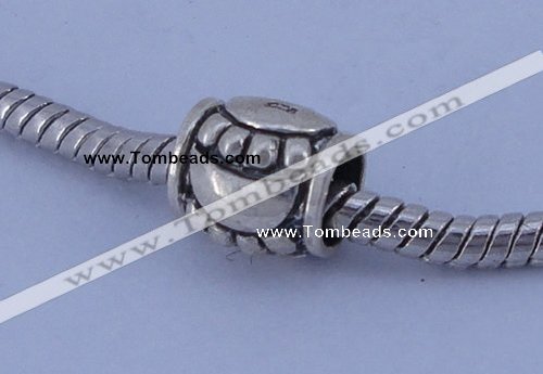 SEP06 5PCS 8*9mm drum no troll sterling silver European beads