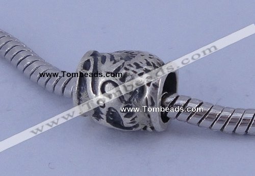 SEP15 5PCS 9*10mm drum no troll sterling silver European beads
