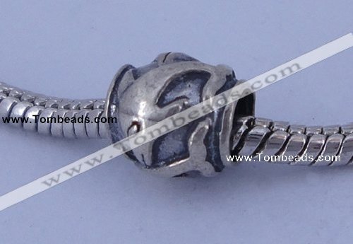SEP19 5PCS 9*9mm drum no troll sterling silver European beads