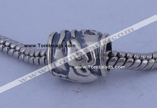 SEP21 5PCS 9*10mm drum no troll sterling silver European beads