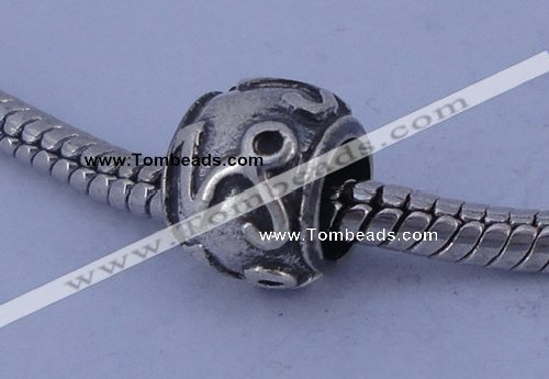 SEP25 5PCS 8*9mm drum no troll sterling silver European beads