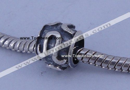 SEP27 5PCS 8*9mm drum no troll sterling silver European beads