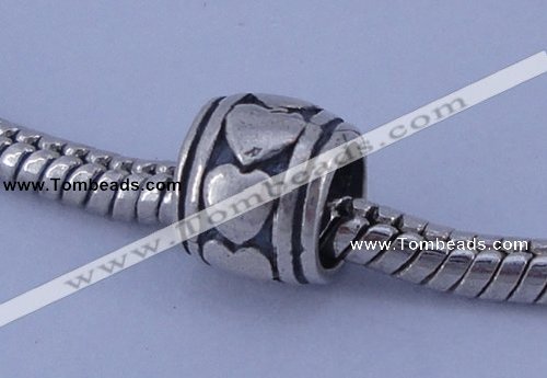 SEP28 5PCS 7*8.5mm drum no troll sterling silver European beads