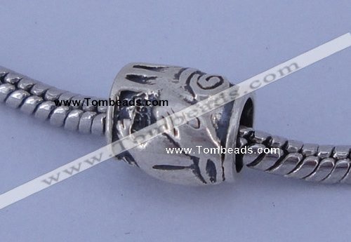 SEP29 5PCS 8.5*9.5mm drum no troll sterling silver European beads