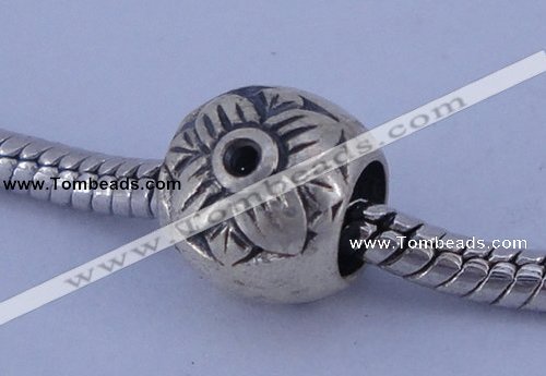 SEP47 5PCS 9*10mm drum no troll sterling silver European beads