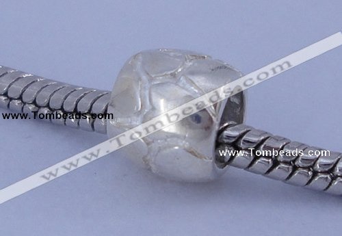 SEP48 5PCS 7.5*8.5mm drum no troll sterling silver European beads