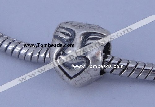 SEP65 5PCS 8.5*8.5*10mm no troll sterling silver European beads