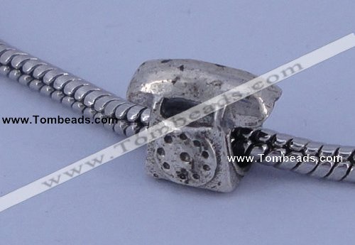 SEP66 5PCS 9*9*12mm phone no troll sterling silver European beads