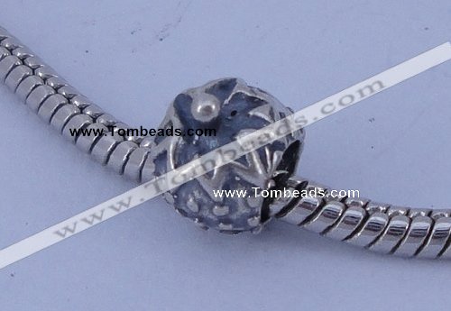 SEP75 5PCS 7*9mm drum no troll sterling silver European beads