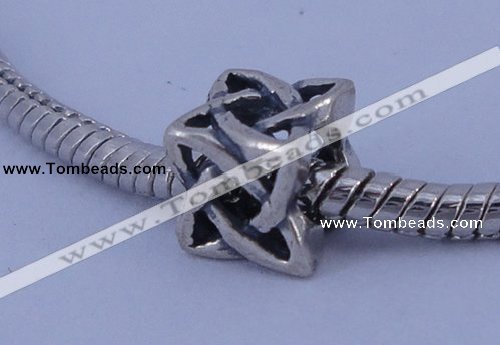 SEP98 5PCS 7*7mm cube no troll sterling silver European beads