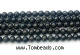 CAE322 15.5 inches 8mm round astrophyllite gemstone beads