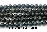 CAE323 15.5 inches 10mm round astrophyllite gemstone beads