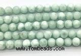 CAS303 15.5 inches 10mm round snowflake angelite gemstone beads