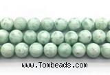 CAS306 15.5 inches 16mm round snowflake angelite gemstone beads