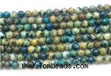 CAZ16 15.5 inches 6mm round azurite gemstone beads