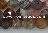 CAA1008 15.5 inches 8mm faceted nuggets botswana agate beads