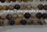 CAA1035 15.5 inches 4mm round dragon veins agate beads wholesale