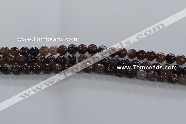 CAA1037 15.5 inches 8mm round dragon veins agate beads wholesale