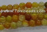 CAA1040 15.5 inches 4mm round dragon veins agate beads wholesale