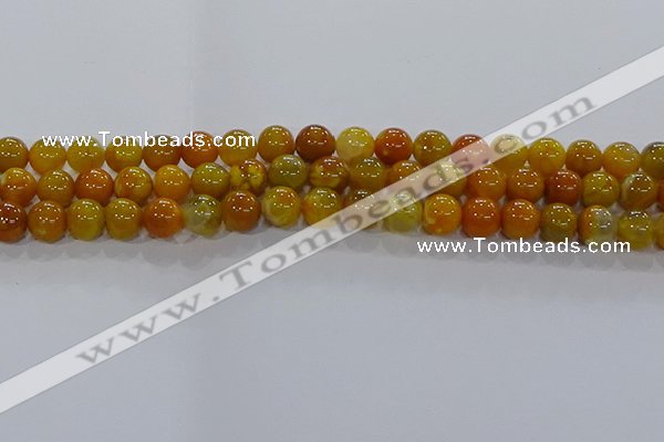 CAA1043 15.5 inches 10mm round dragon veins agate beads wholesale