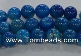 CAA1056 15.5 inches 6mm round dragon veins agate beads wholesale