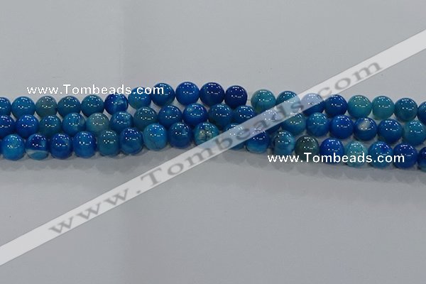 CAA1058 15.5 inches 10mm round dragon veins agate beads wholesale