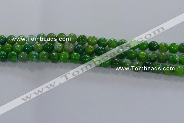 CAA1068 15.5 inches 10mm round dragon veins agate beads wholesale