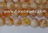 CAA1071 15.5 inches 6mm round sakura agate gemstone beads