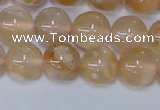 CAA1073 15.5 inches 10mm round sakura agate gemstone beads