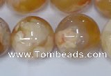 CAA1076 15.5 inches 16mm round sakura agate gemstone beads