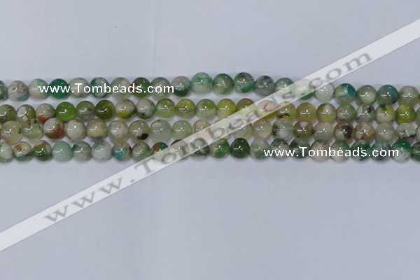 CAA1090 15.5 inches 6mm round sakura agate gemstone beads