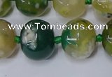 CAA1110 15.5 inches 15*18mm rondelle sakura agate gemstone beads