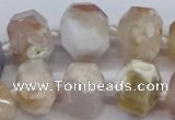 CAA1116 15.5 inches 13*18mm - 15*20mm faceted nuggets sakura agate beads