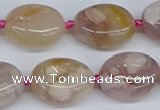 CAA1120 15.5 inches 15*20mm nuggets sakura agate gemstone beads