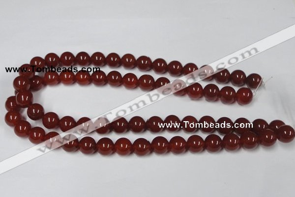 CAA113 15.5 inches 12mm round red agate gemstone beads wholesale