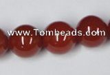 CAA115 15.5 inches 16mm round red agate gemstone beads wholesale