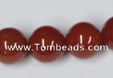 CAA116 15.5 inches 18mm round red agate gemstone beads wholesale