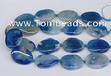 CAA1173 15.5 inches 25*35mm - 30*40mm freeform sakura agate beads