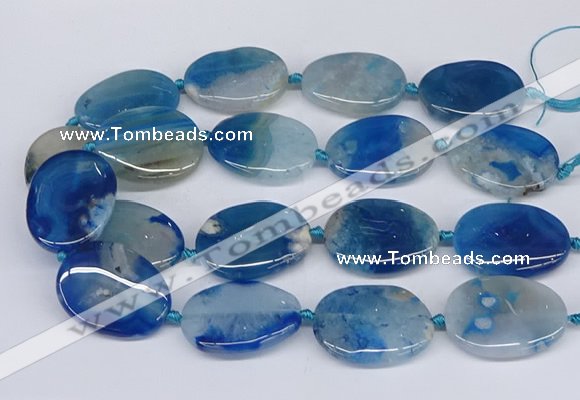 CAA1173 15.5 inches 25*35mm - 30*40mm freeform sakura agate beads