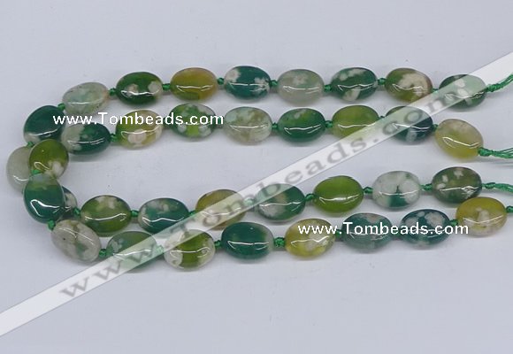 CAA1181 15.5 inches 15*20mm oval sakura agate gemstone beads