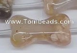 CAA1192 15.5 inches 22*40mm - 25*45mm bone sakura agate beads