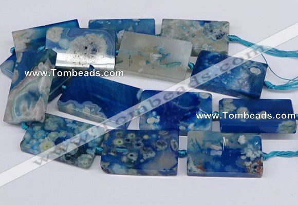 CAA1202 15.5 inches 30*50mm rectangle sakura agate beads