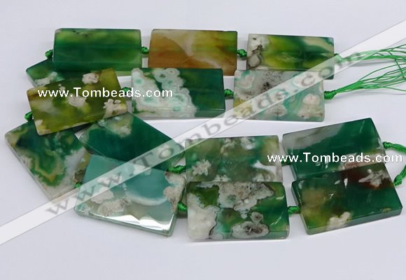 CAA1203 15.5 inches 30*50mm rectangle sakura agate beads