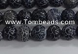 CAA1210 15.5 inches 6mm round frosted agate beads wholesale